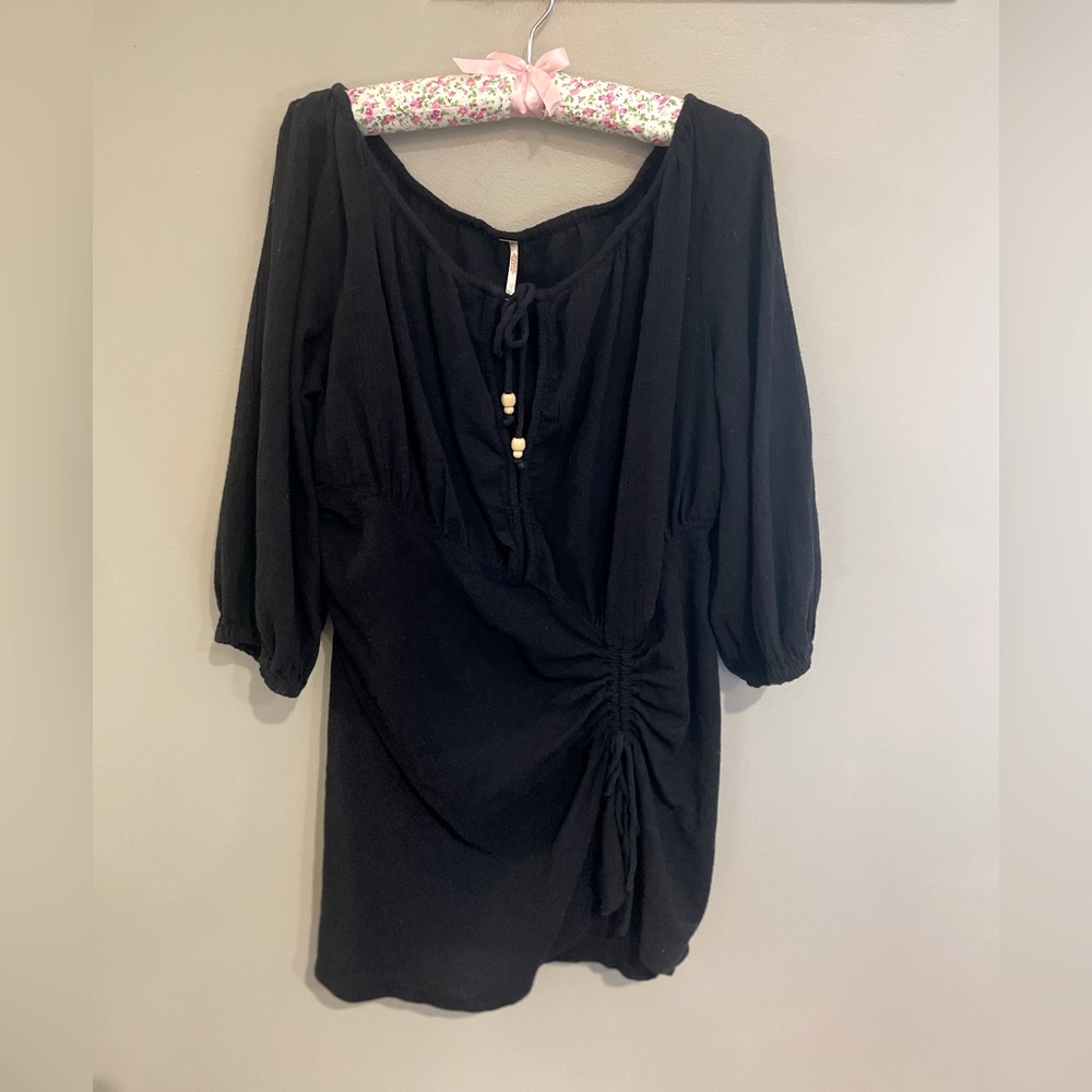 Free People Black Mini Dress Size Large